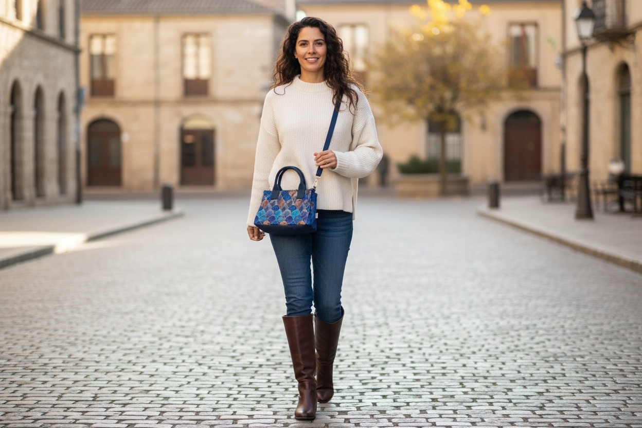 The Opaline Scallop Mini Satchel